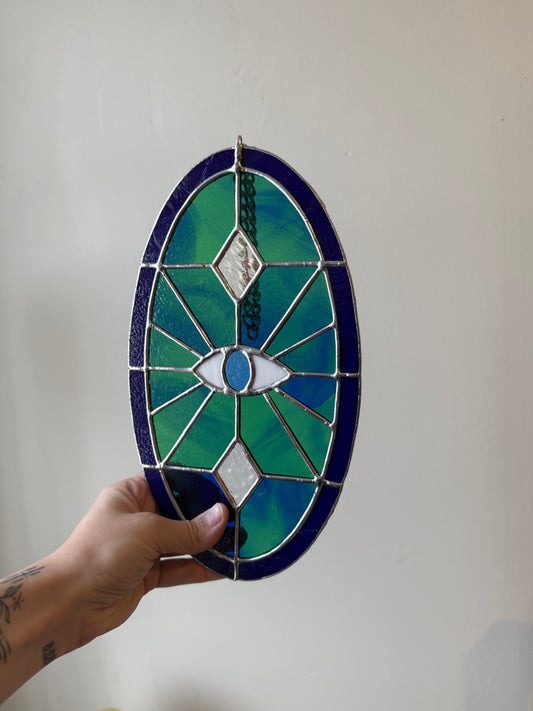 Blue Swirled Evil Eye