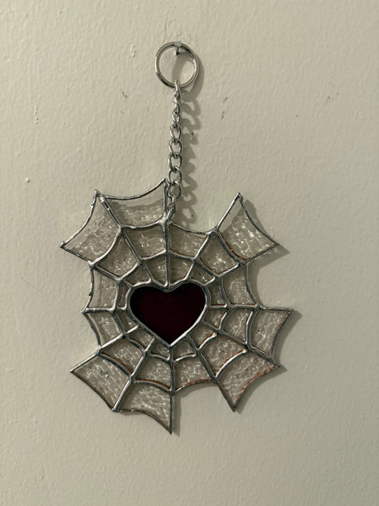 Clear Rippled Heart Web