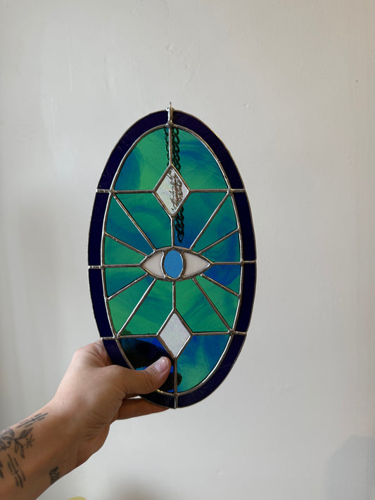 Blue Swirled Evil Eye